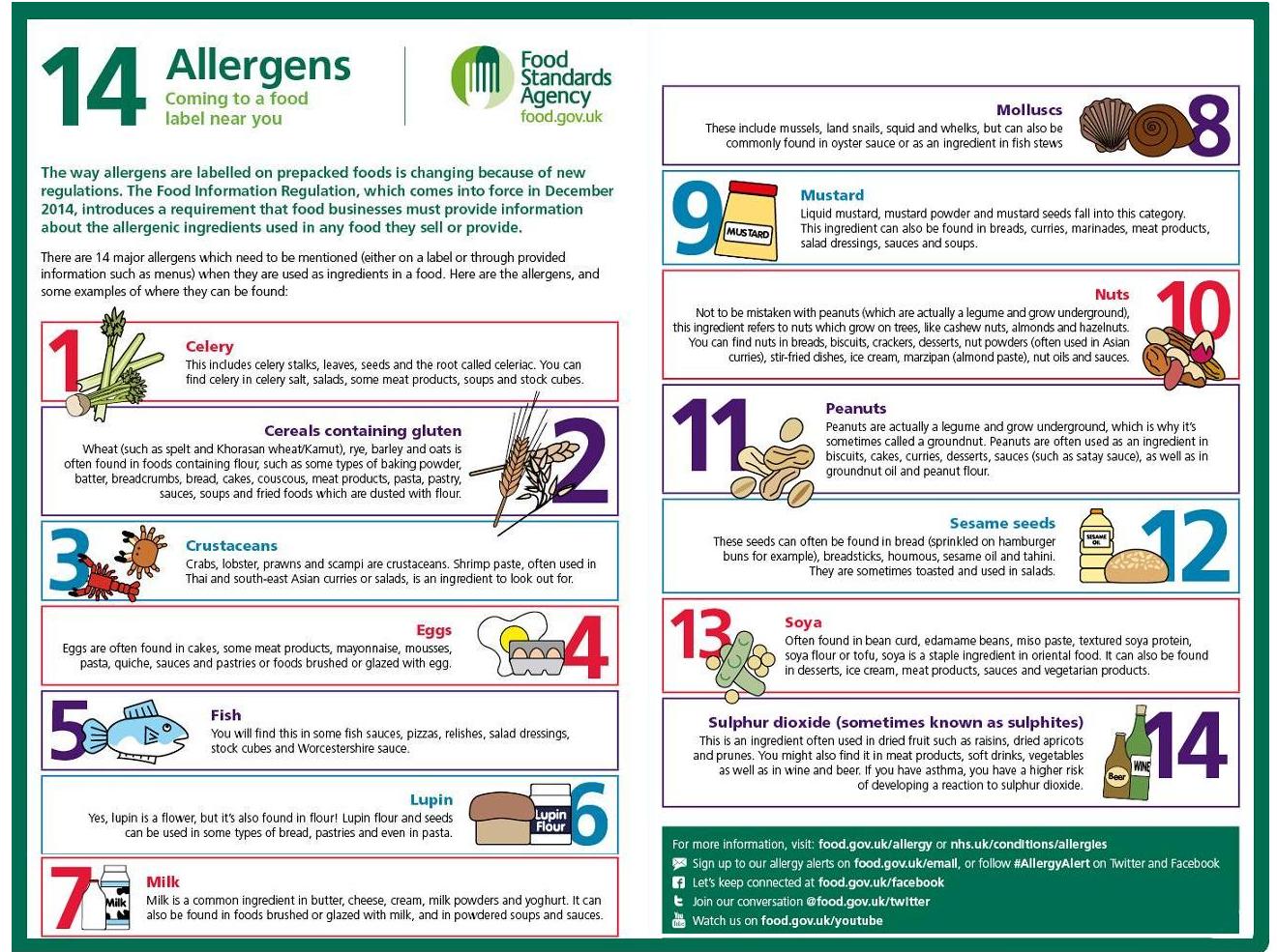 Allergens Poster